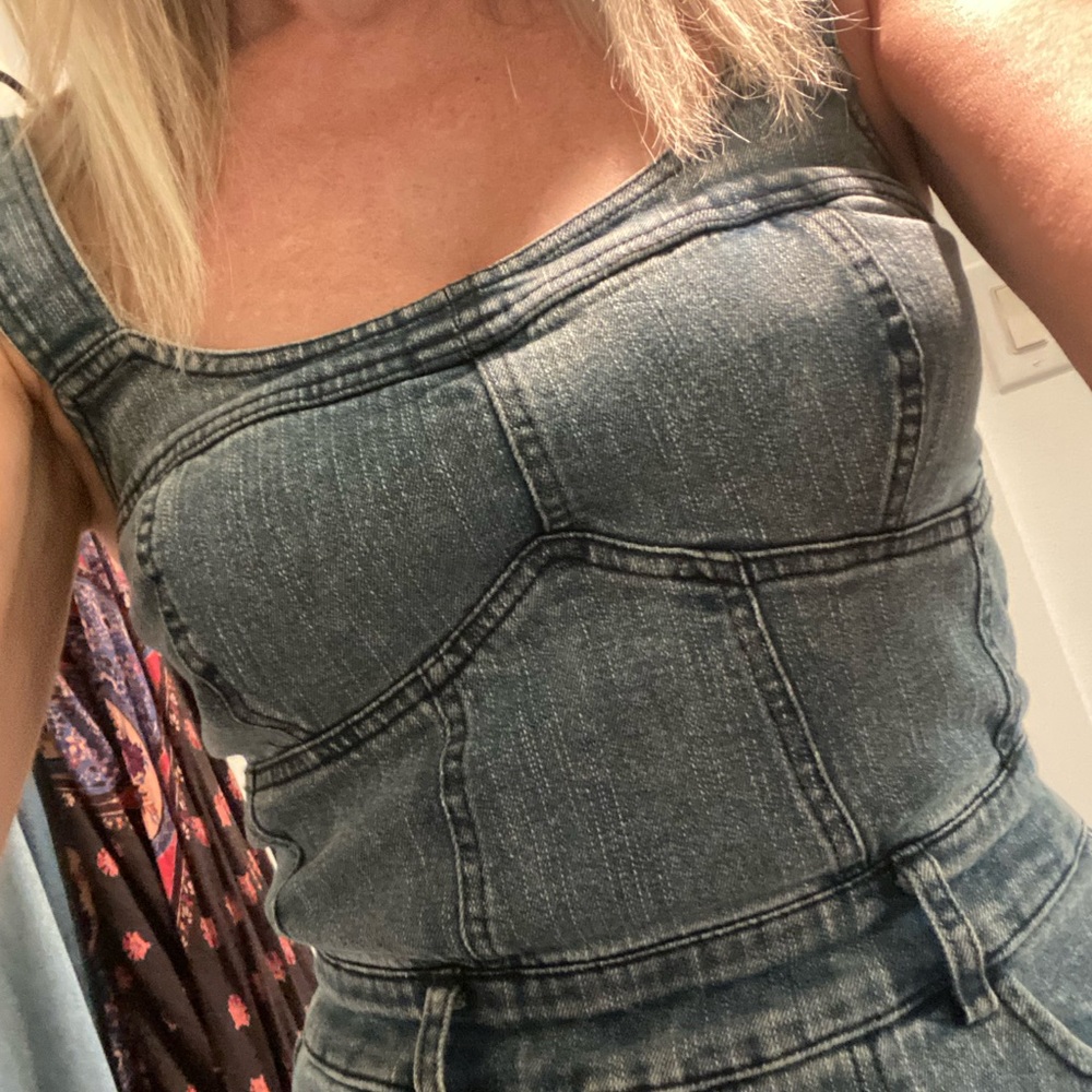 Le Lis Women's Blue Denim dress xs